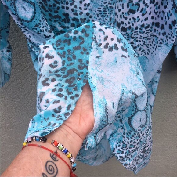 Le Lomes Animal Print tunic/cover up - Picture 6 of 8